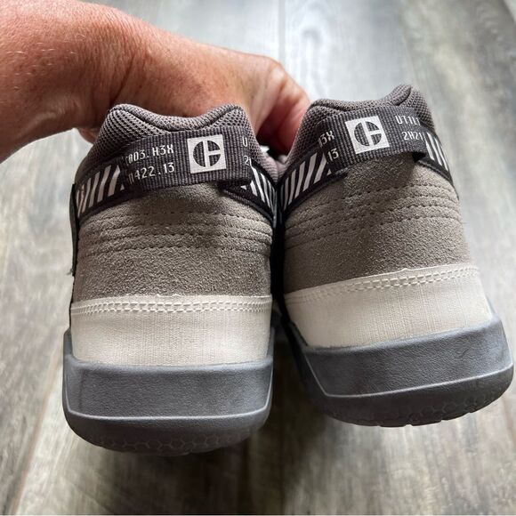 Black Caterpillar Code Hex Utility Unisex Leather Shoe Sneakers Grey P110508 - Picture 4 of 12